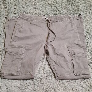 Pacsun Eco Stretch Canvas Khaki Slim Cargo Pants‎ Green Mens M